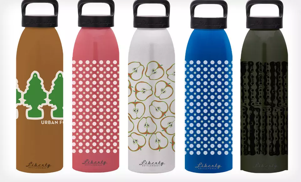 $6.99 for a 16 or 24 Oz. Liberty Bottle Works Artisan Water Bottle (Up to $19 List Price). 25 Options Available. - Primary Image