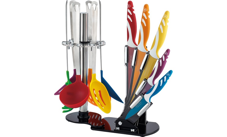 Image 2: Royalty Line Knife Set with Stand