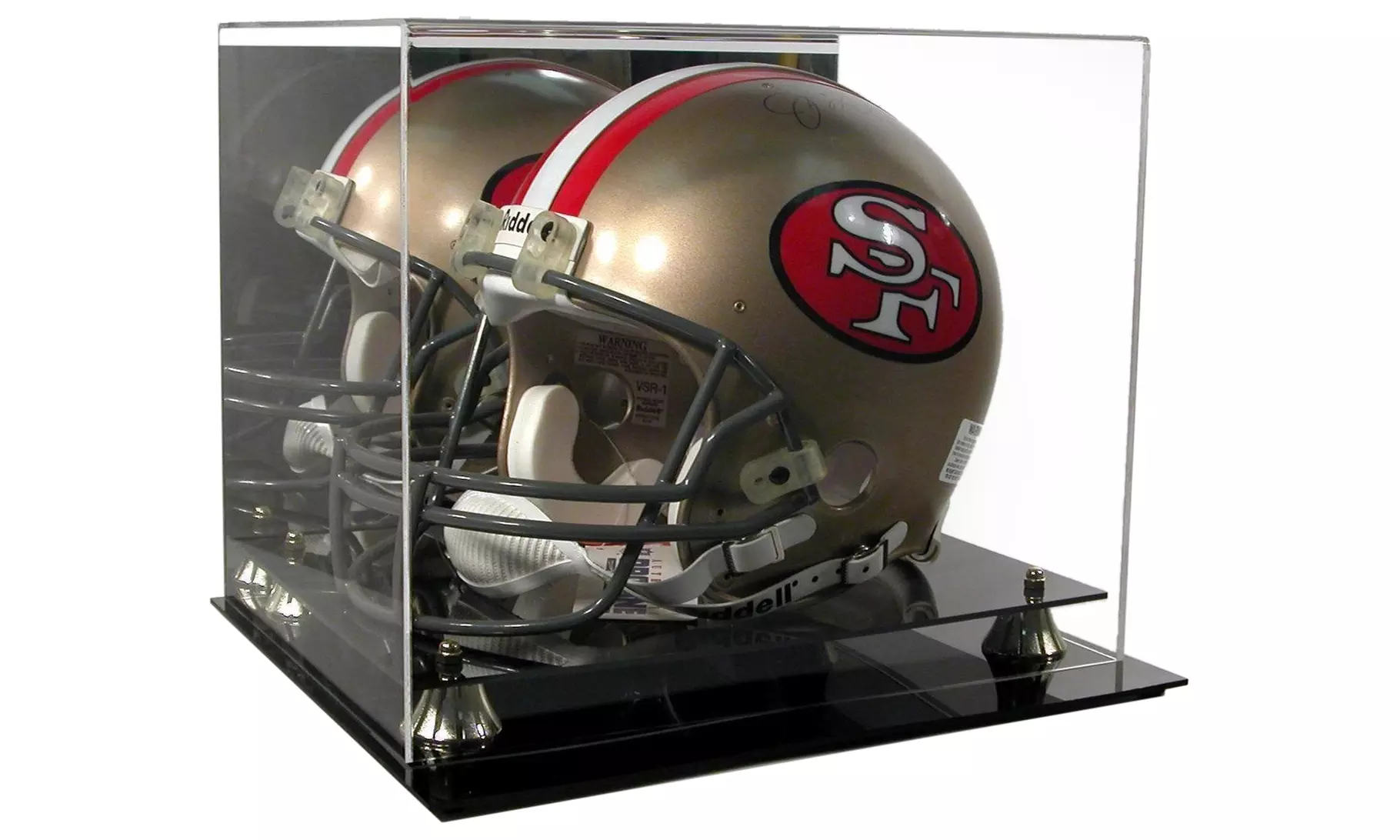 Full-Size Football Helmet Display Case with UV Protection - Primary Image