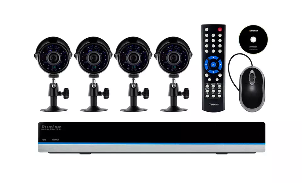 Defender Ultra Hi-Res Security Systems with 500GB Hard Drive and 600TVL Night-Vision Cameras from $174.99–$399.99 - Primary Image