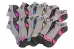 12-Pair Pack of Fila Women's Moisture-Wicking Cushion Socks - Second Medium