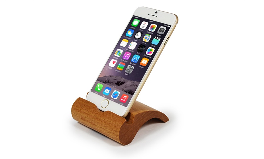 Image 6: Support smartphone bambou