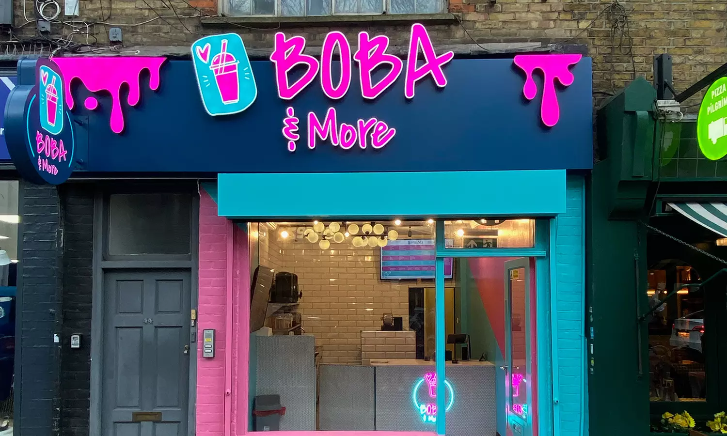 Two or Four Bubble Teas or Boba Ice Creams with Choice of Toppings
