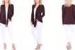 Women's Soft Open-Front Drape Cardigan - Second Medium