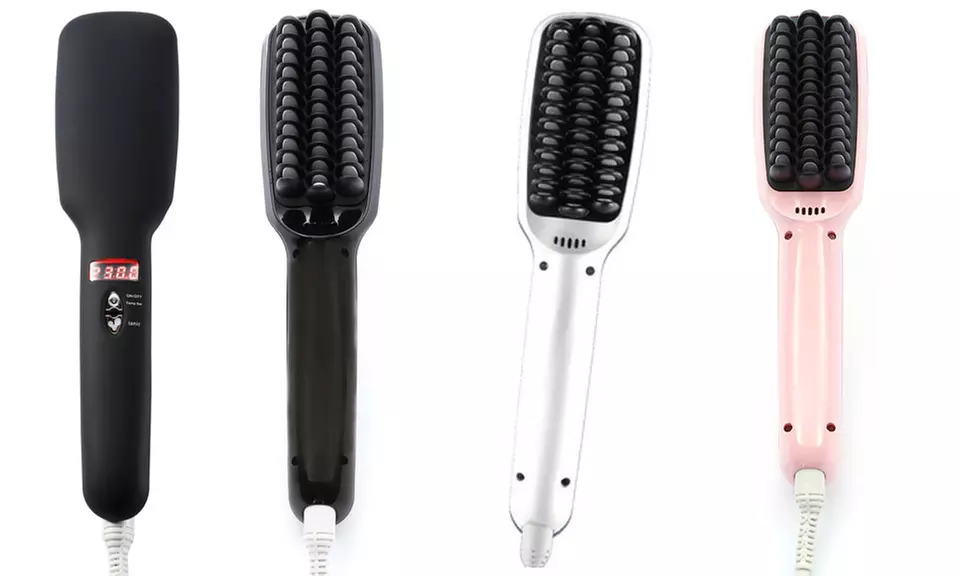 Instant Wonder Plus Ionic Hair-Straightener Brush - Primary Image