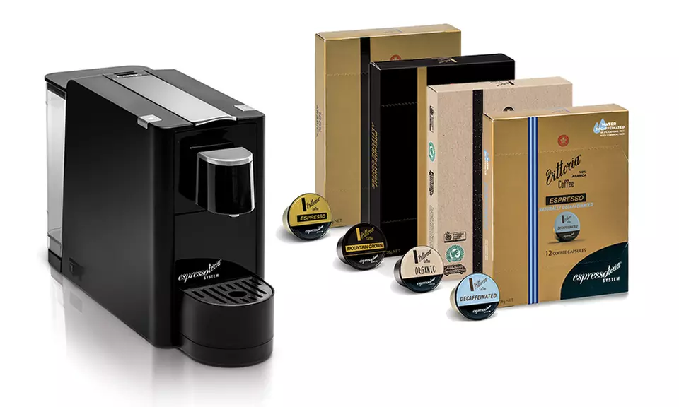 Vittoria Coffee Espresso Capsules and Espressotoria Coffee Machine with Four Month Supply for $99 (Don't Pay $199.68) - Image 2