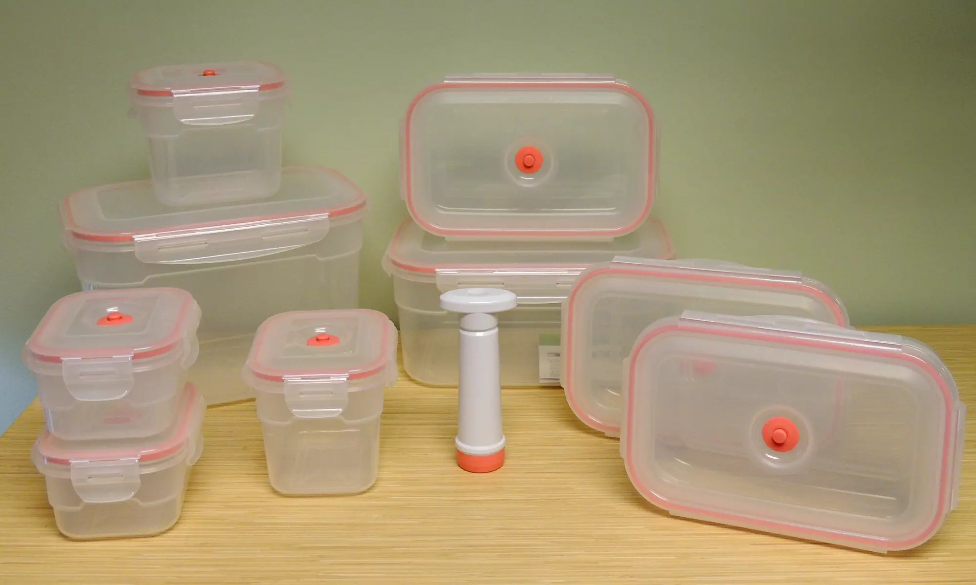 Rectangular Vacuum Seal Storage Containers (19-Piece Set) - Primary Image