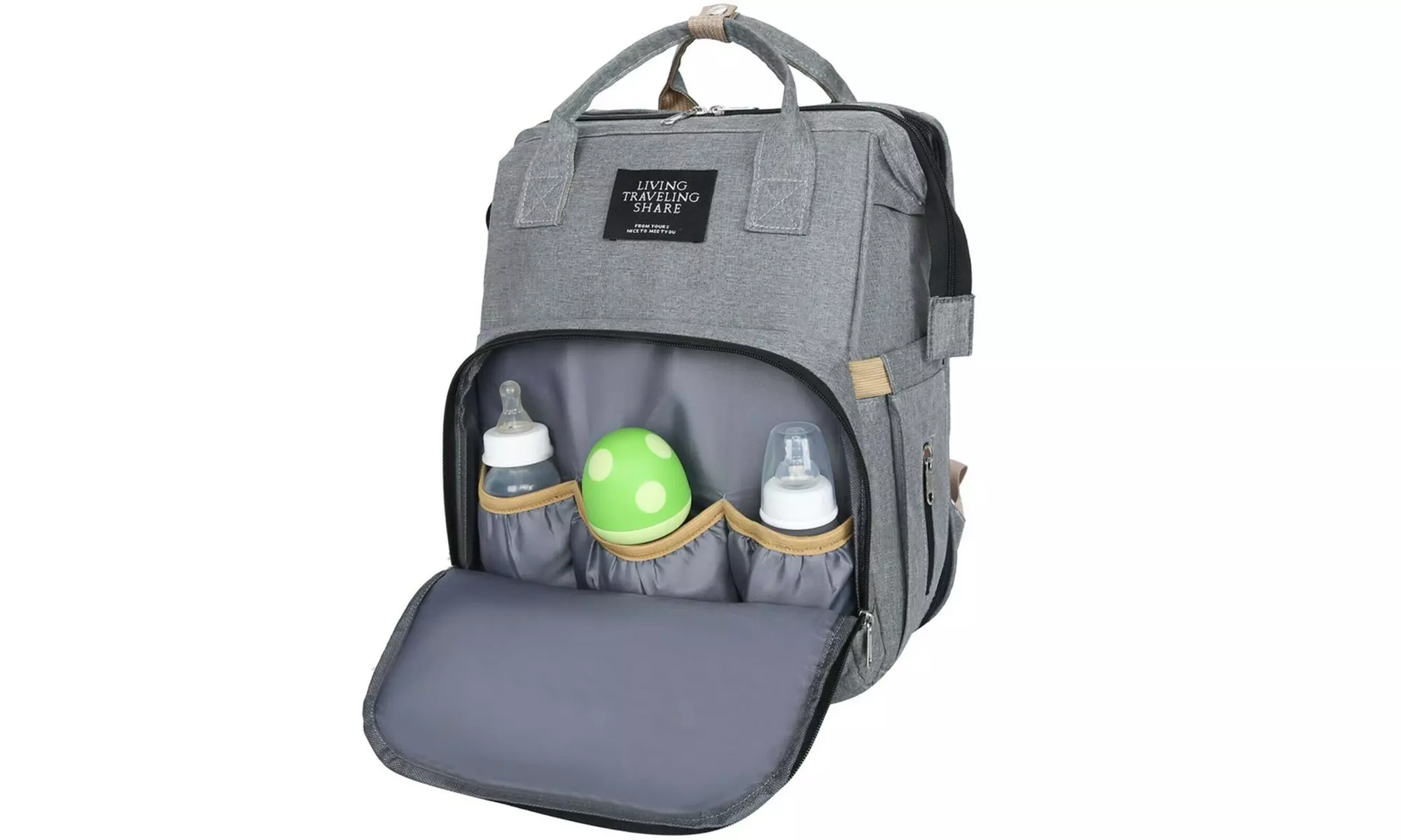 3 in 1 Foldbale Diaper Bag Baby Bed Portable Bassinet Crib Backpack Travel/Sleep
