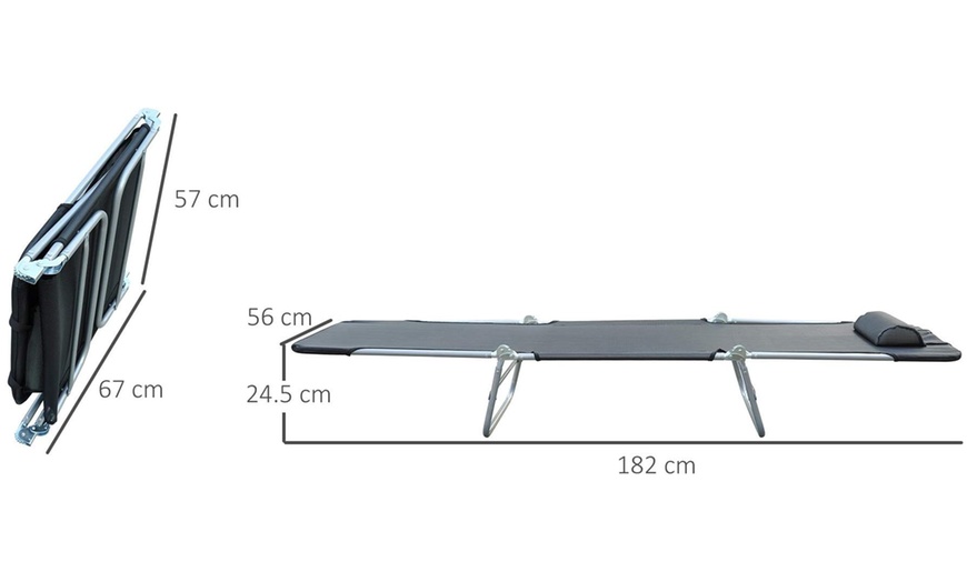 Image 8: Outsunny Sun Lounger
