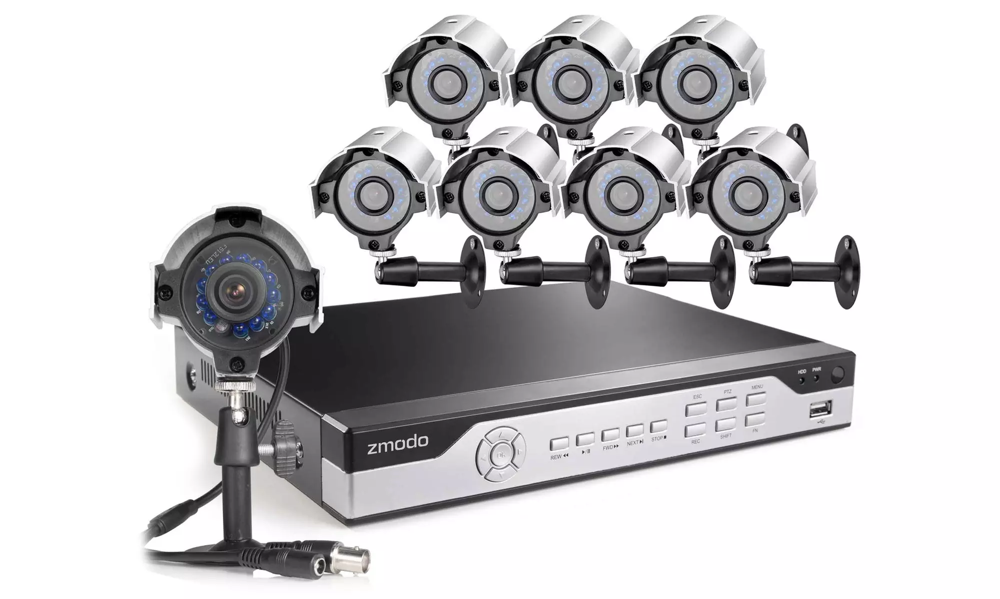 Zmodo Security Systems with 960H DVR and 4 or 8 Cameras - Primary Image