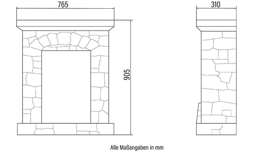 Home Deluxe elektrische haard met vlameffect