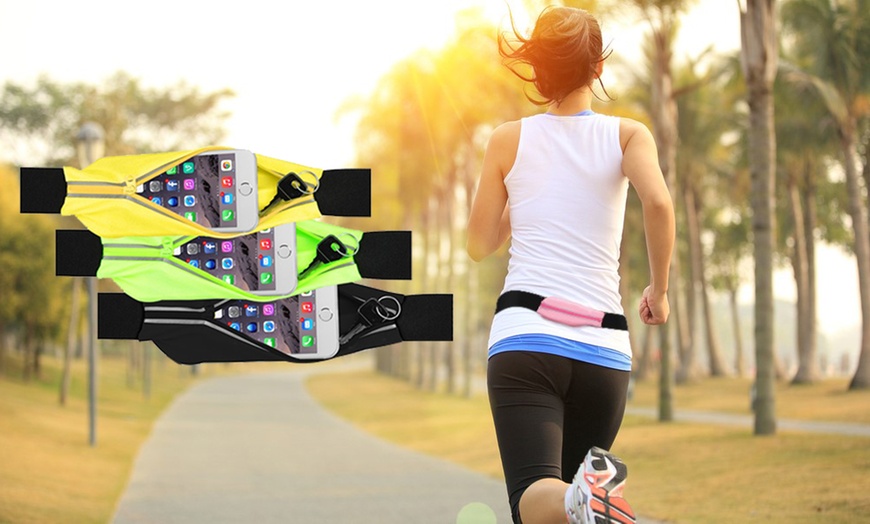 Image 1: Smartphone Pocket Running Belt