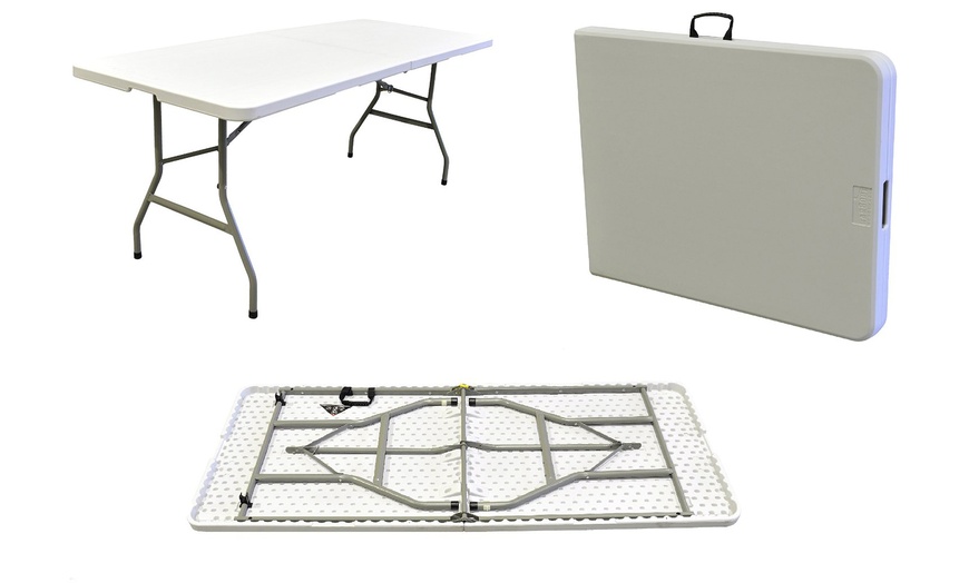 Image 4: Folding Trestle Table