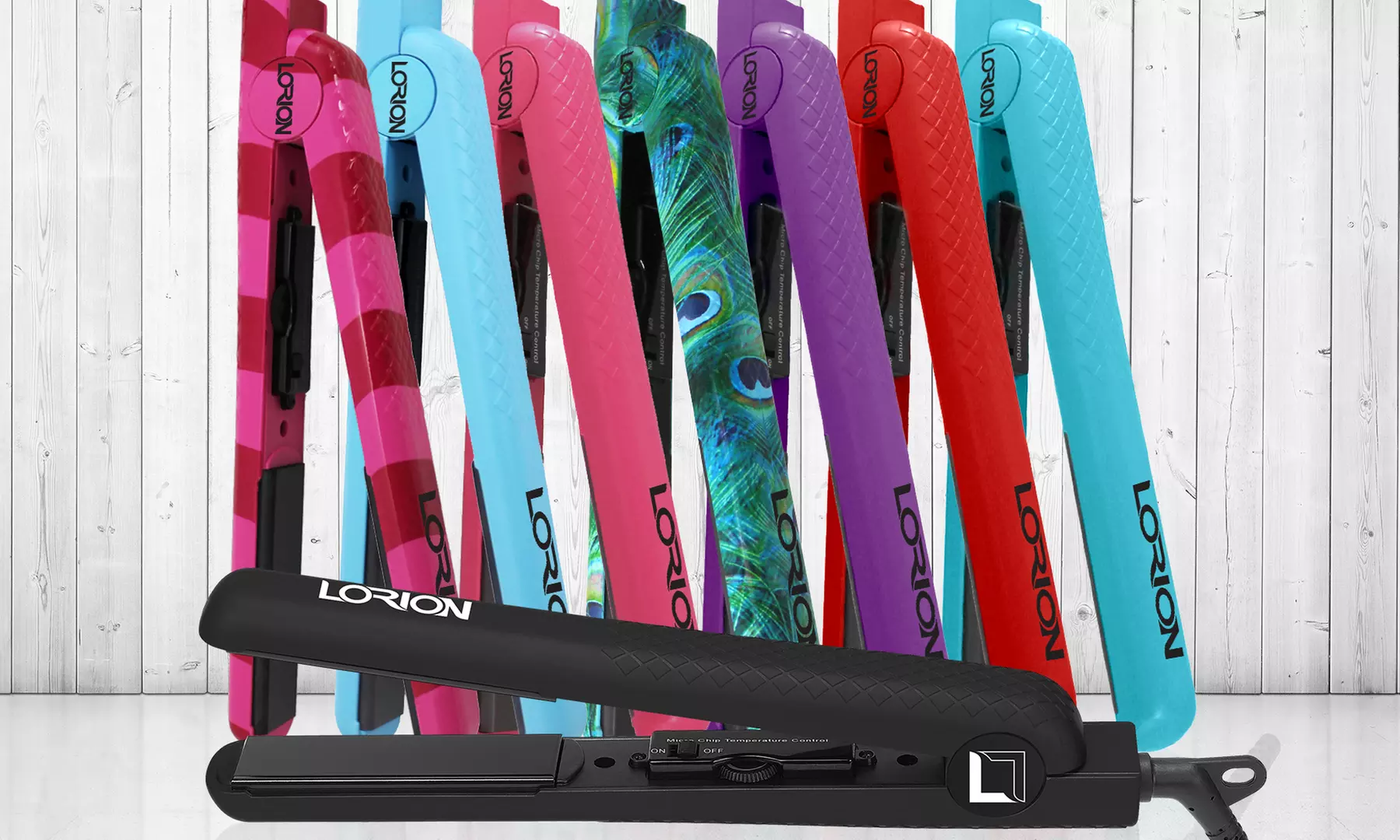 Lorion Pure Ceramic and Diamond 1.25" Salon-Grade Straightener - Primary Image