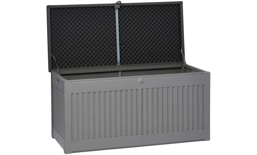 Image 3: Garden Gear 270L or 490L Lockable Garden Storage with Sit on Lid