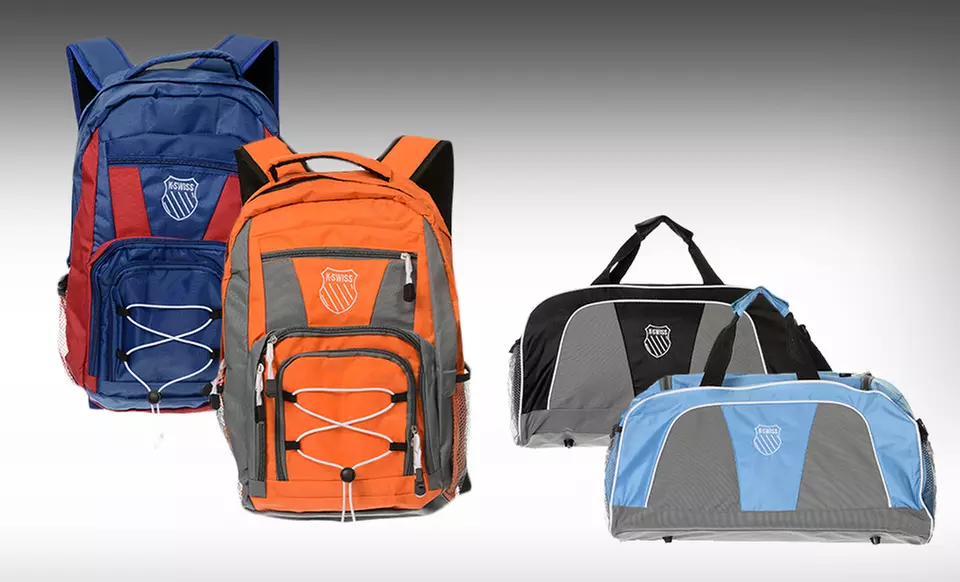 K-Swiss Baseline Collection Backpacks and Duffels. Multiple Colors Available.  - Primary Image