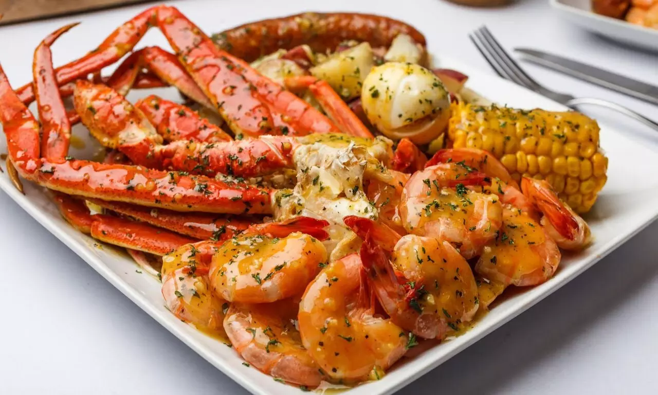 Food and Drink at Krab Queenz Seafood (Up to 33% Off). Two Options Available. - Primary Image