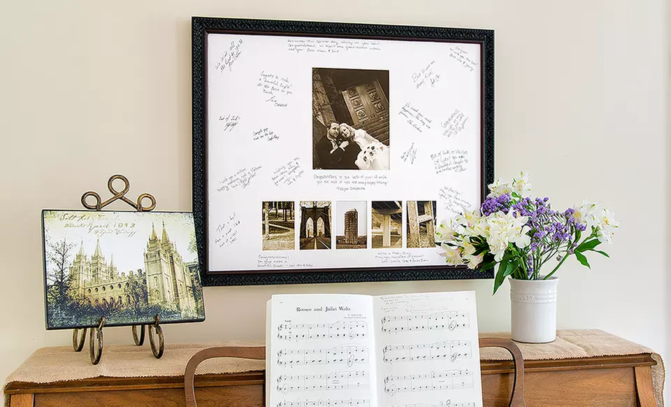 Personalized Photo Signature Board from Frame The Alphabet - Primary Image