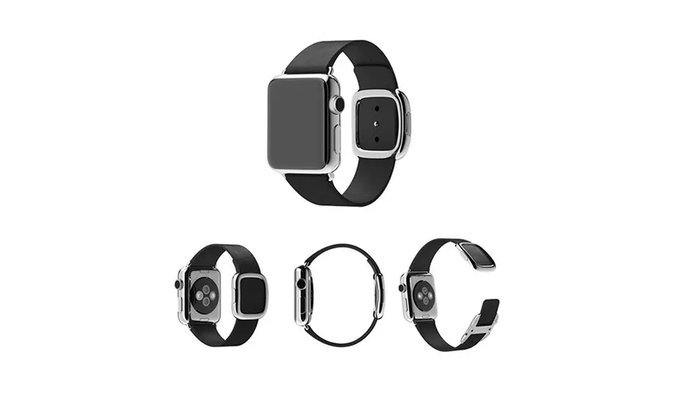 Waloo Modern Buckle Leather Strap for Apple Watch - Second Medium