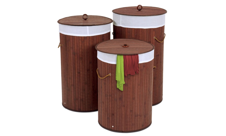 Image 3: Bamboo Laundry Basket