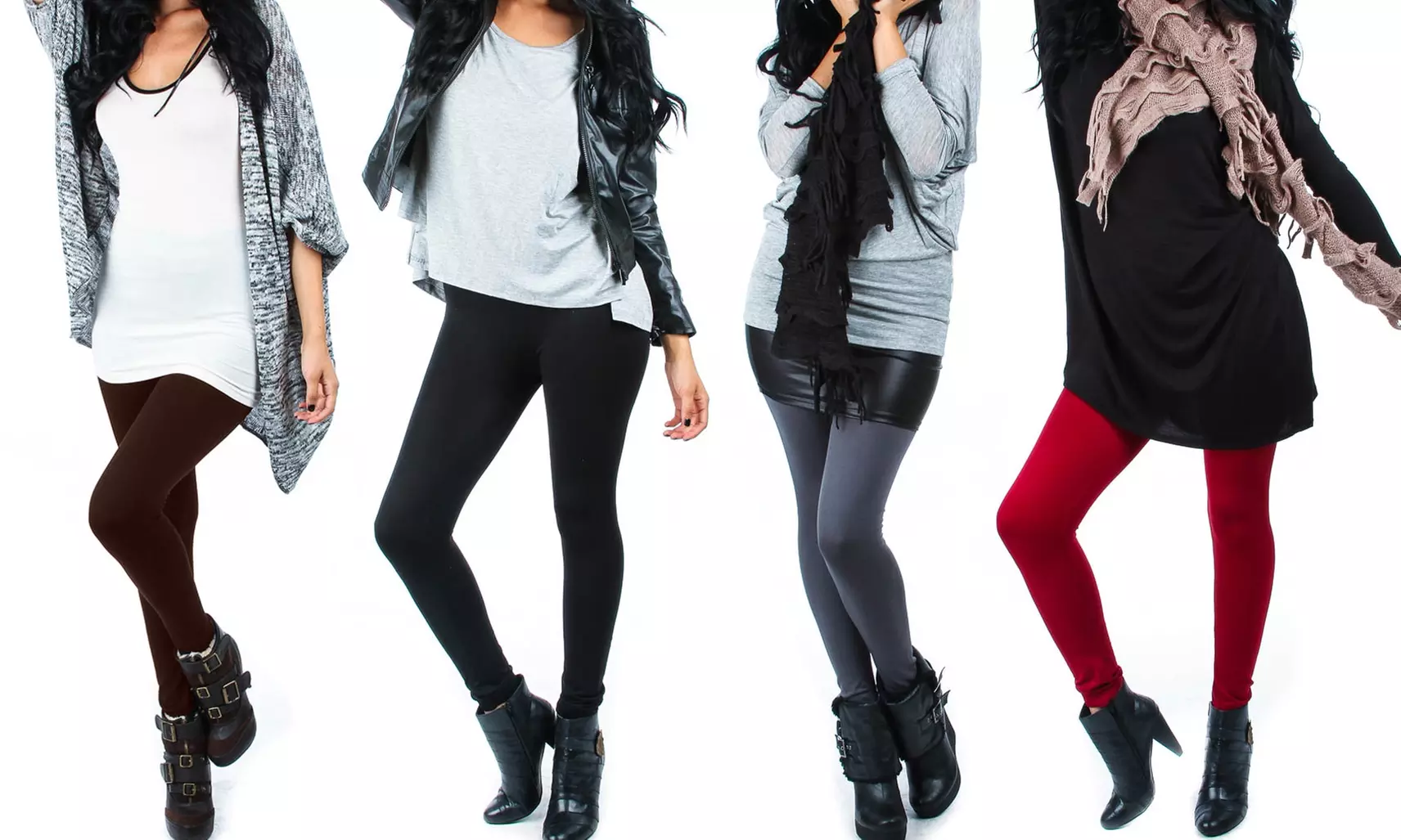 Lyss Loo Always-a-Hit Women's Fleece Leggings (4-Pack) - Primary Image