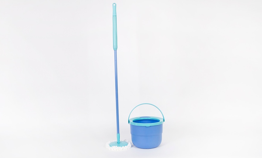 Image 6: Spontex Microfibre Spin Mop