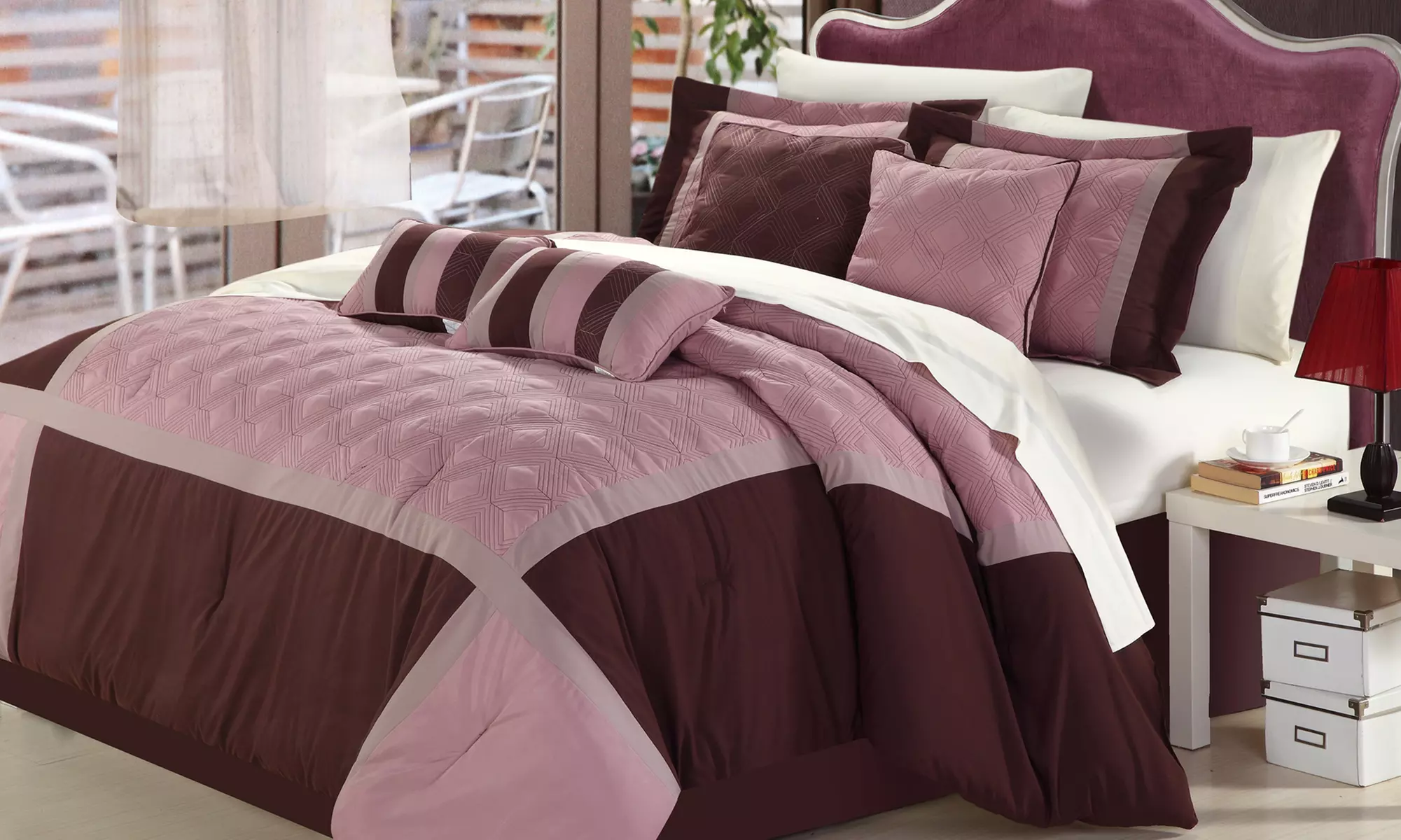 Bed of Roses: 8-Piece Queeny and Verdy Comforter Set - Second Medium