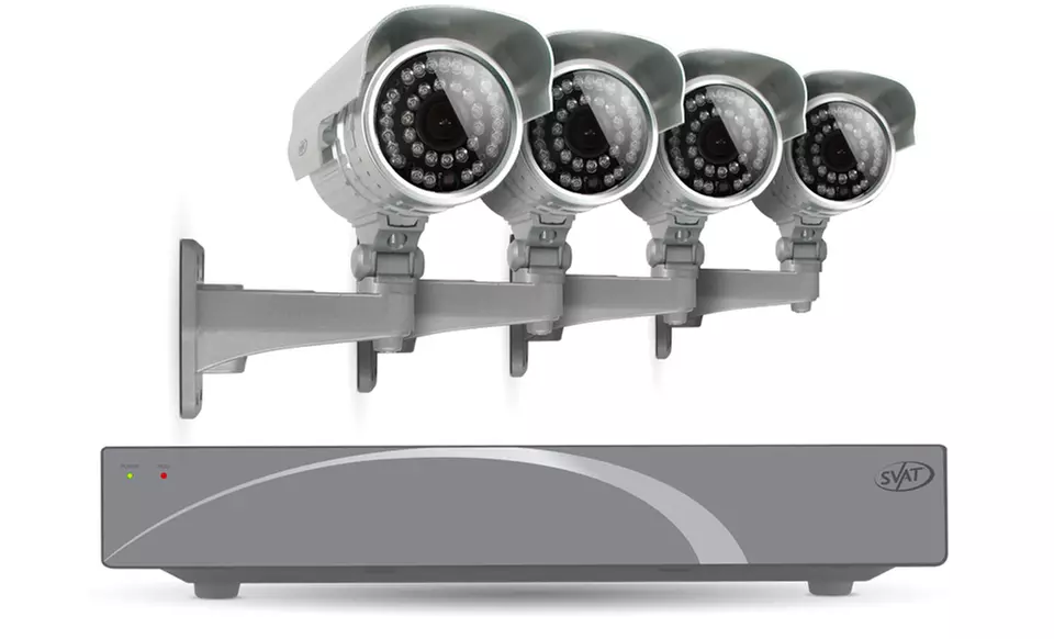 $199.99 for a SVAT Security-Camera System with DVR and Four Cameras ($569.57 List Price). Free Shipping and Returns. - Primary Image