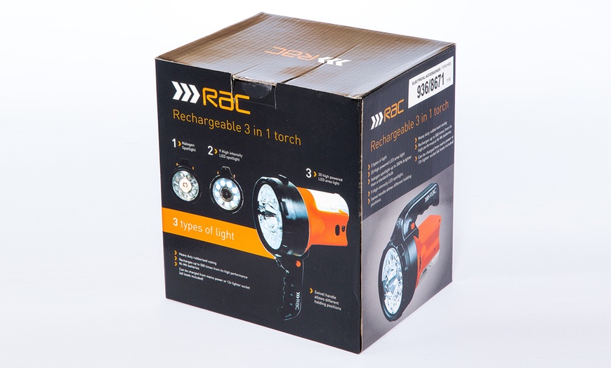 Image 5: RAC Rechargeable 3-in-1 Torch