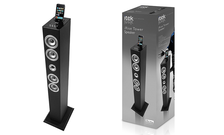 Image 2: itek Tower Speaker System