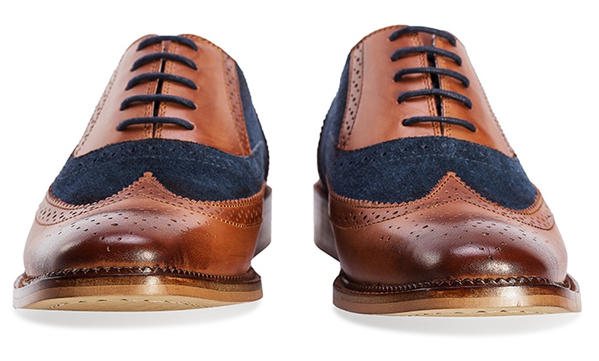 Image 8: Two Tone Leather Oxford Brogues