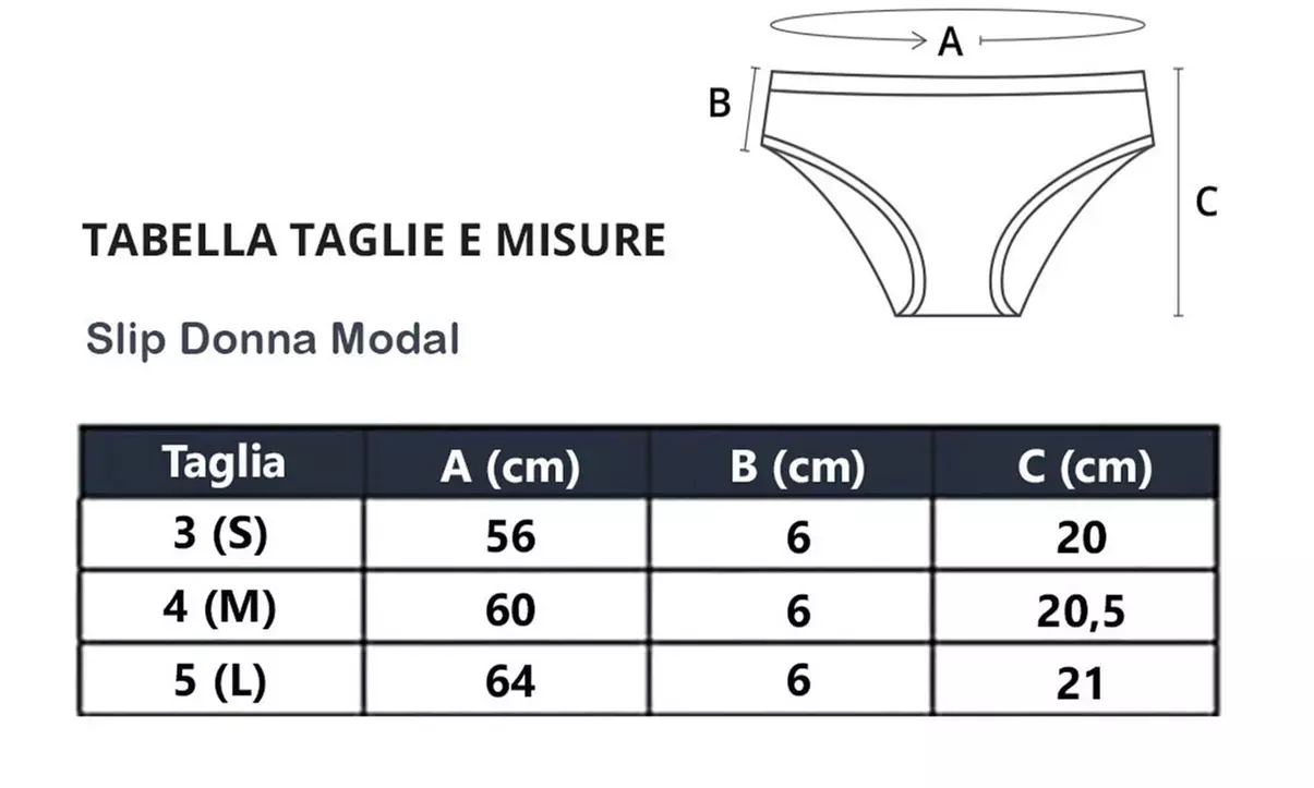 6 o 12 slip da donna Coconuda in cotone modal