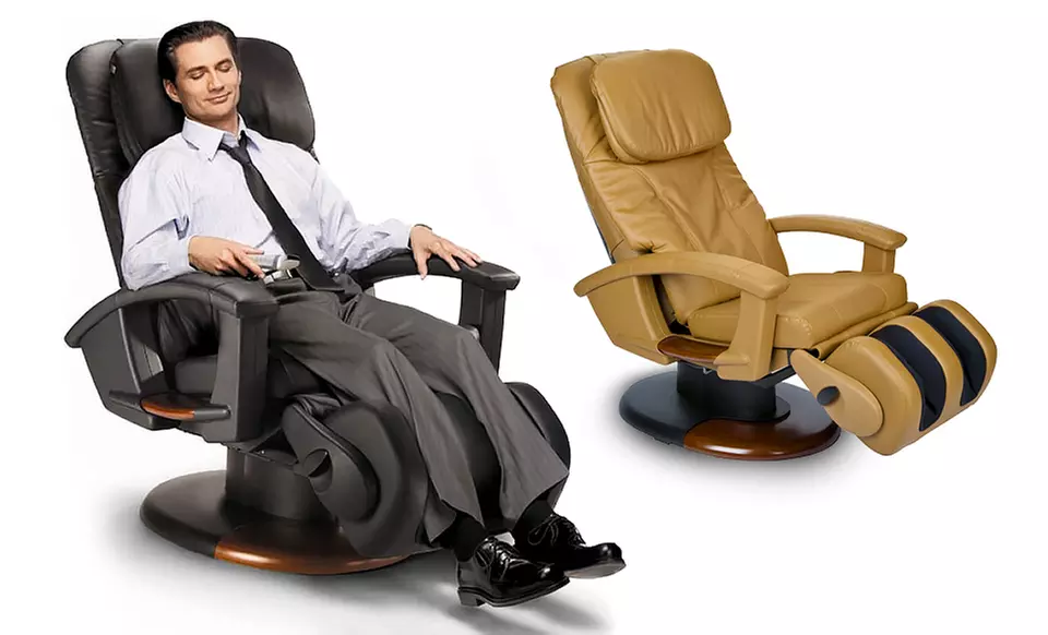 Human Touch Robotic Stretching Massage Chair with Memory Foam (Refurbished) - Primary Image