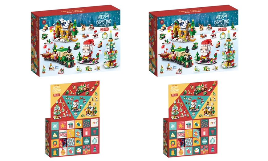 Image 11: Six in One Christmas Advent Calendar Building Blocks