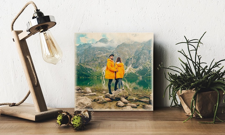 Image 6: Toile photo impression sur bois avec Photo Gifts