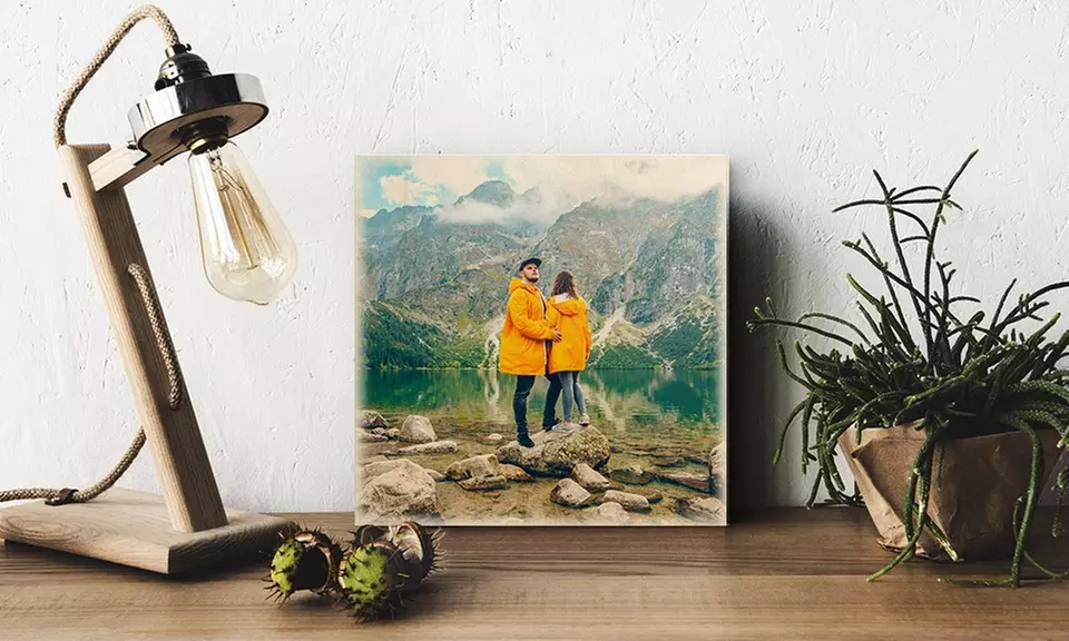 Toile photo impression sur bois avec Photo Gifts