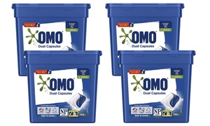 4x OMO Laundry Liquid Dual Capsules Tub 30-Pack