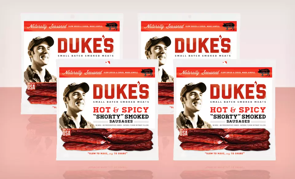 $22.99 for a 4-Pack of Duke's Beef Jerky or Smoked Sausages ($27.96 List Price). Multiple Flavors. Free Shipping. - Second Medium