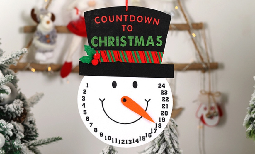 Image 1: Christmas Snowman Countdown-decoratie