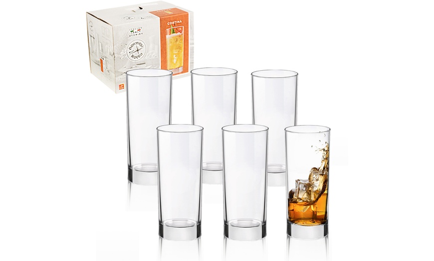 Image 3: 6 or 12 Bormioli Rocco Cortina Drinking Glasses