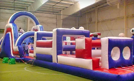 4 or 10 Bounce-House Visits, or One Year of Unlimited Visits at Southern Maine Sports Zone in Saco (Up to 62% Off) - Primary Image