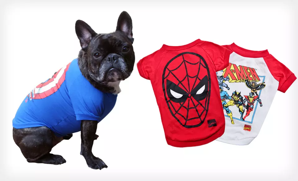 $3.99 for a Marvel Superhero Dog T-Shirt (Up to $12.99 List Price). Multiple Options Available. - Primary Image