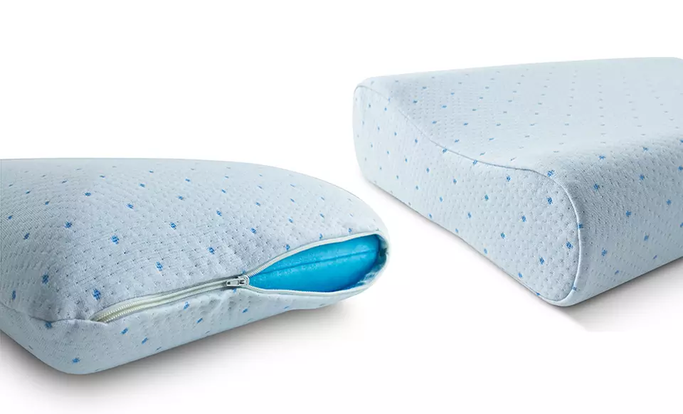 Europedic Cool-Blue Memory-Foam Pillow 2-Pack - Primary Image