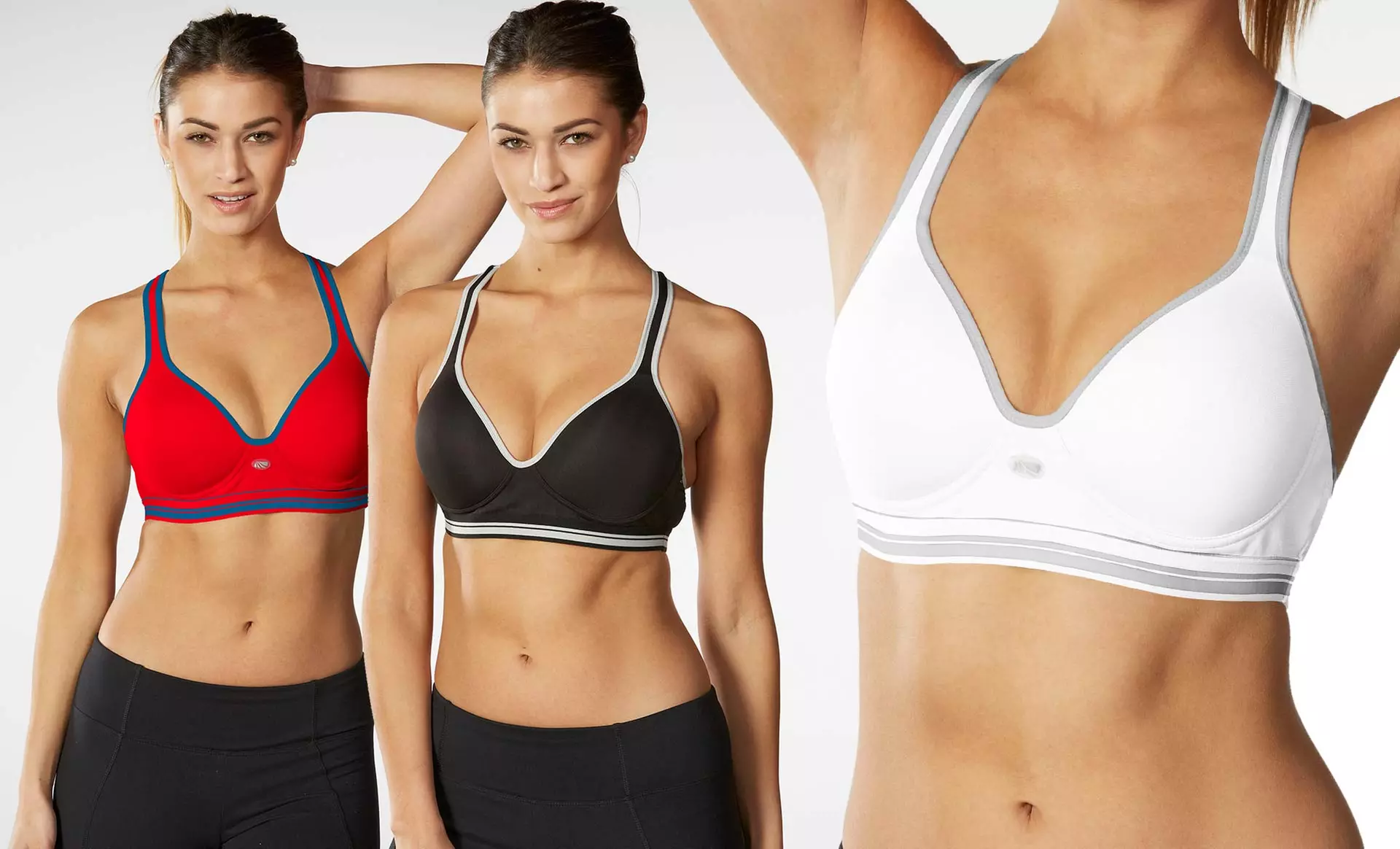 Two-Pack of Marika Keyhole Sports Bras. Multiple Options Available. - Primary Image