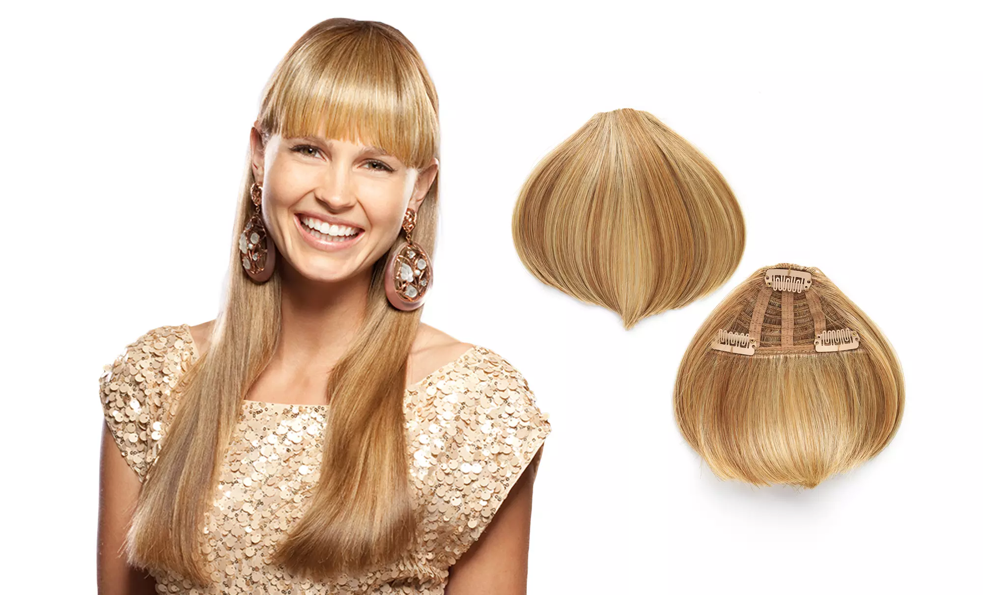 Bango Tango Blunt-Cut Clip-in Bangs - Primary Image