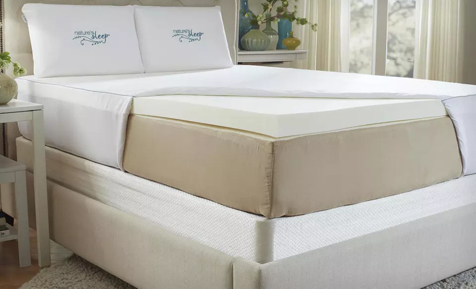 Nature's Sleep HD Visco Memory-Foam Mattress Topper with Cover (Up to 68% Off). Multiple Sizes Available. Free Shipping. - Primary Image