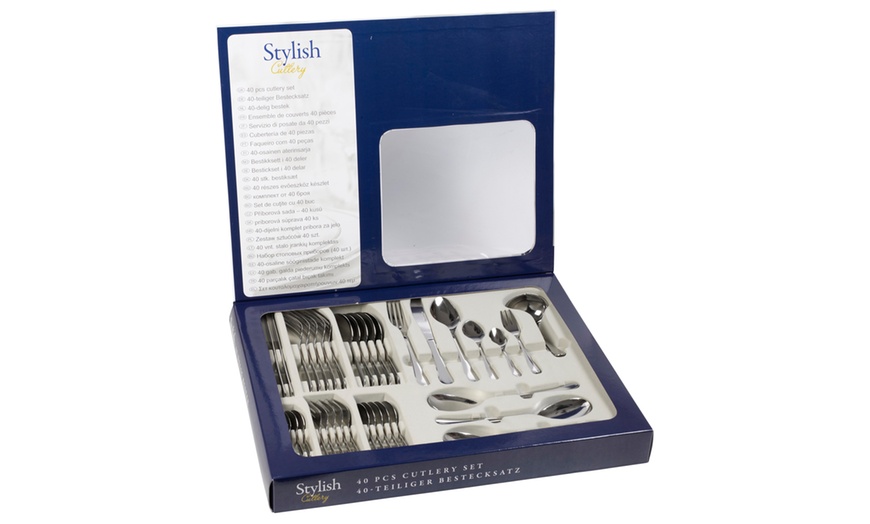 Image 1: 16-, 24- or 40-Piece Cutlery Set