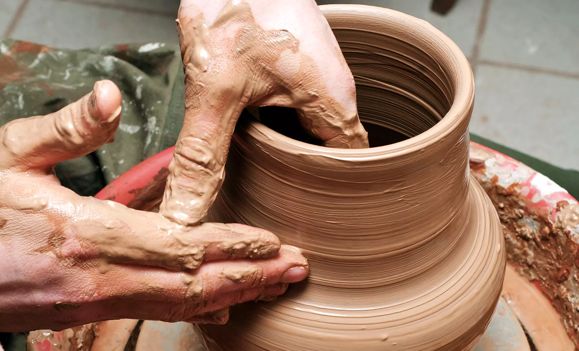 2-Hour Introduction to Wheel Throwing Class at Clay (Up to 49% Off). Four Options Available. - Primary Image