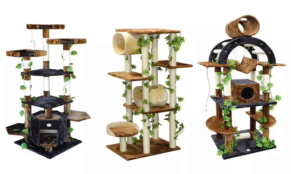 Go Pet Club Cat Trees with Leaves - Primary Image