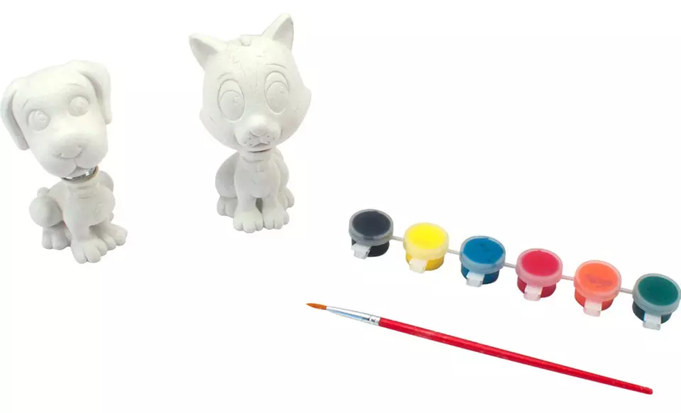 Paint Your Own Bobble Head Pets Kit - Second Medium